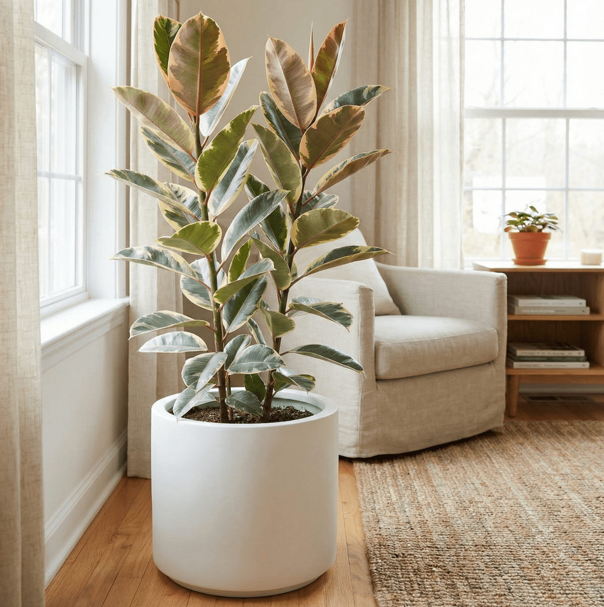 rubber tree ficus elastica Rubber Plant (Ficus Elastica 'Tineke')