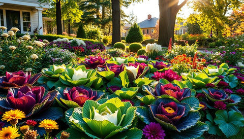 Creating a Fall Garden with Ornamental Cabbage - Bird of Paradise