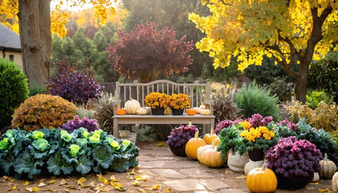 Creating a Fall Garden with Ornamental Kale - Bird of Paradise