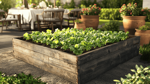 Growing lettuce in spring - Bird of Paradise