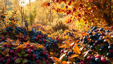 How to Create a Fall Landscape with Berry Bushes - Bird of Paradise