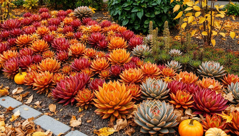 How to Design a Fall Garden with Succulents - Bird of Paradise