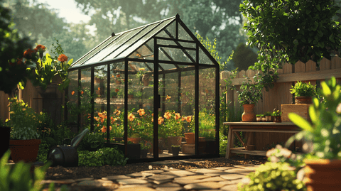 Mini green house for spring gardening - Bird of Paradise
