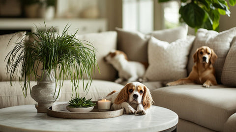 Spider Plant And Dogs - Bird of Paradise