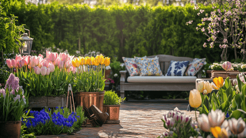Spring planting flowers - Bird of Paradise
