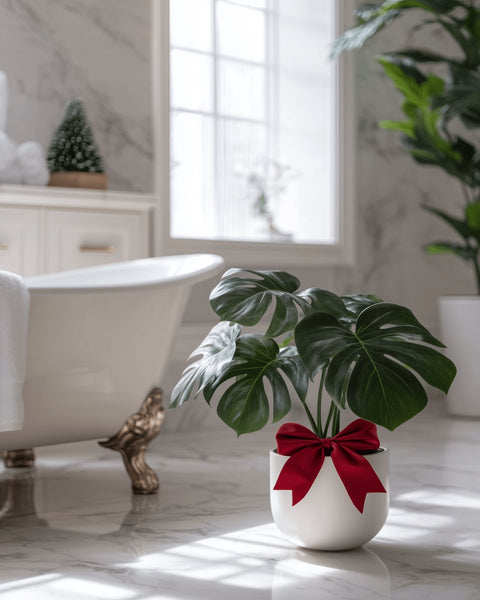 Monstera Deliciosa (Swiss Cheese) - Plantology USA - Variegated Monstera XL