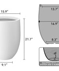 Plantology Pro Fluted Planter - Plantology USA -