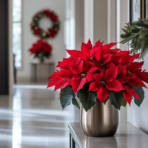 potted poinsettia plant Poinsettia Plants